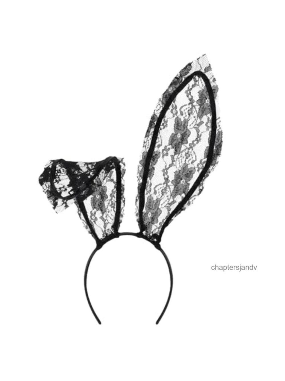 Lace Bunny Ears Headband Foldable Costume Party Cosplay Hair Accessory